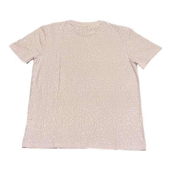 New Eleven Paris Men's Crackled Knit Tee Size Large Color White - Picture 2 of 5